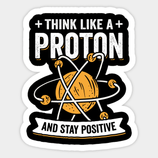 Proton Chemistry Physics Science Teacher Gift Sticker